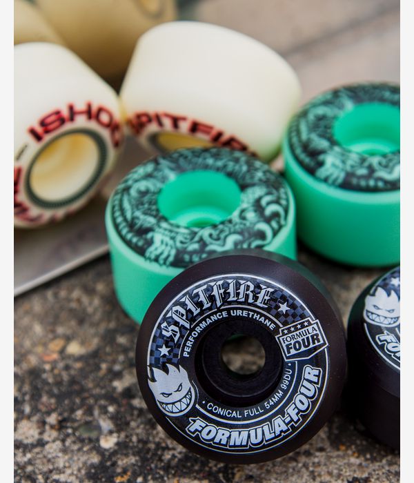 Spitfire Formula Four Conical Full Wielen (black) 54 mm 99A 4 Pack