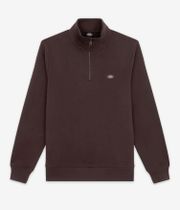 Dickies Oakport 1/4-Zip Sweatshirt (chocolate brown)