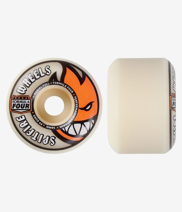 Spitfire Formula Four Radial Full Ruedas (natural) 58 mm 99A Pack de 4