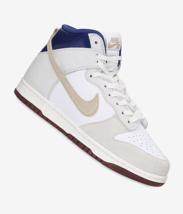 Nike SB Dunk High Pro QS BY Zapatilla (white ivory sand dune blue void)