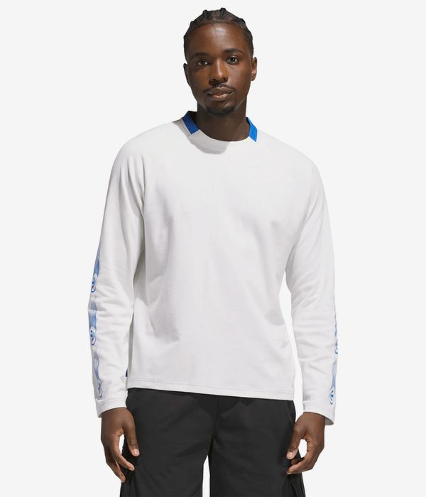 adidas SKT ESC Long sleeve (core white lucid ray blue)