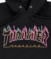 Thrasher Double Flame Neon Bluzy z Kapturem (black)