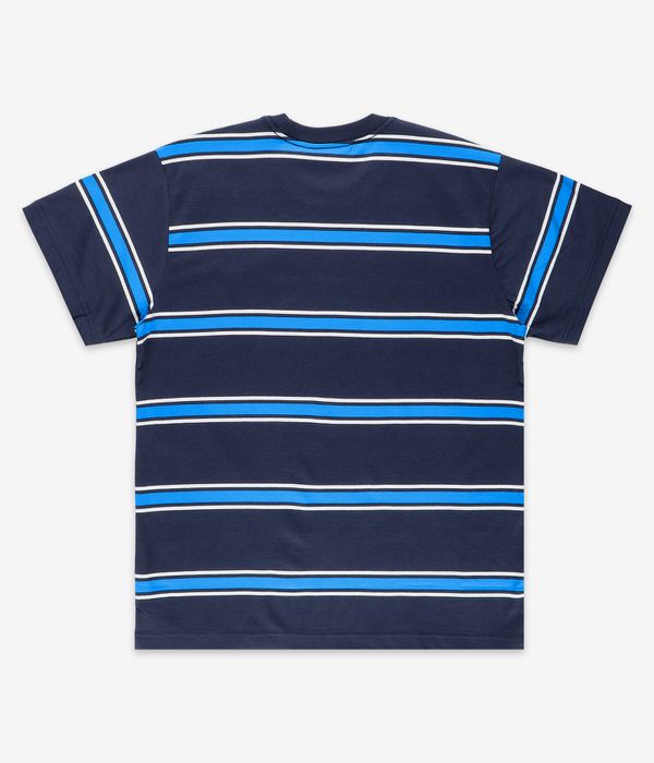Obey Twenty Stripe T-Shirt (academy navy multi)