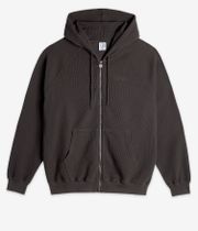 Polar Waffle Zip-Hoodie (dirty black)