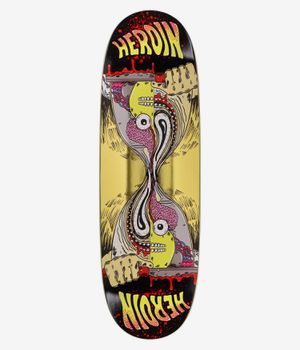 Heroin Skateboards Merged Razoregg Gold 9.75" Skateboard Deck (multi)