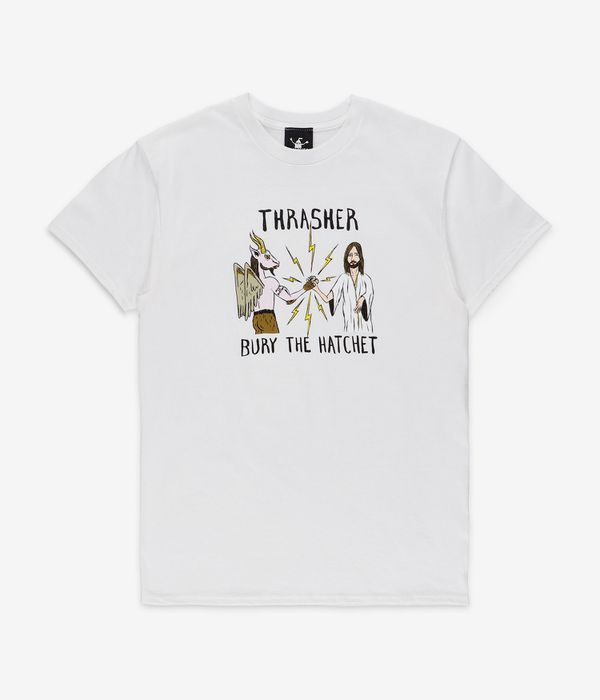 Thrasher x Toy Machine B.T.H. T-Shirty (white)