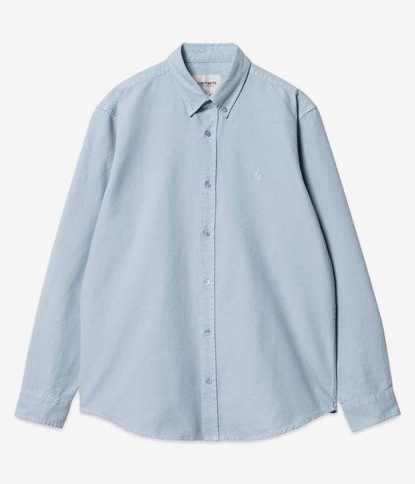 Carhartt WIP Bolton Oxford Camicia (frosted blue garment dyed)
