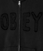 Obey Hybrid Faded Zip-Hoodie (digital black faded wash)