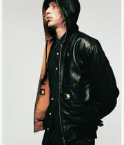 Carhartt WIP 50 Years Anniversary OG Active Leather Jacket reversible (black hamilton brown)