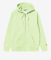 Carhartt WIP Chase Zip-Sweatshirt avec capuchon (air green gold)