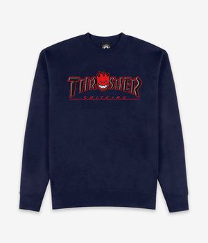 Thrasher x Spitfire Big Head Outline Sweatshirt (navy)