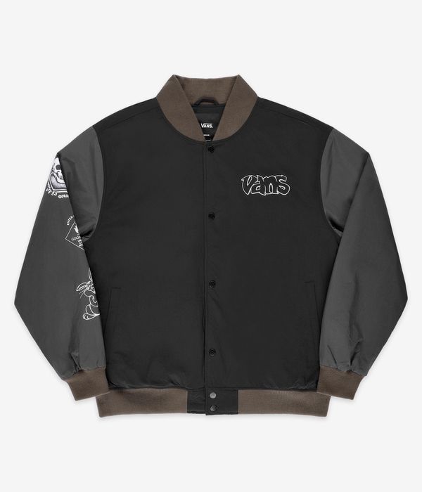 Vans Crazy Eddy Baseball Jacke (black asphalt)