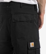 Carhartt WIP Regular Cargo Organic Moraga Pantaloncini (black garment dyed)