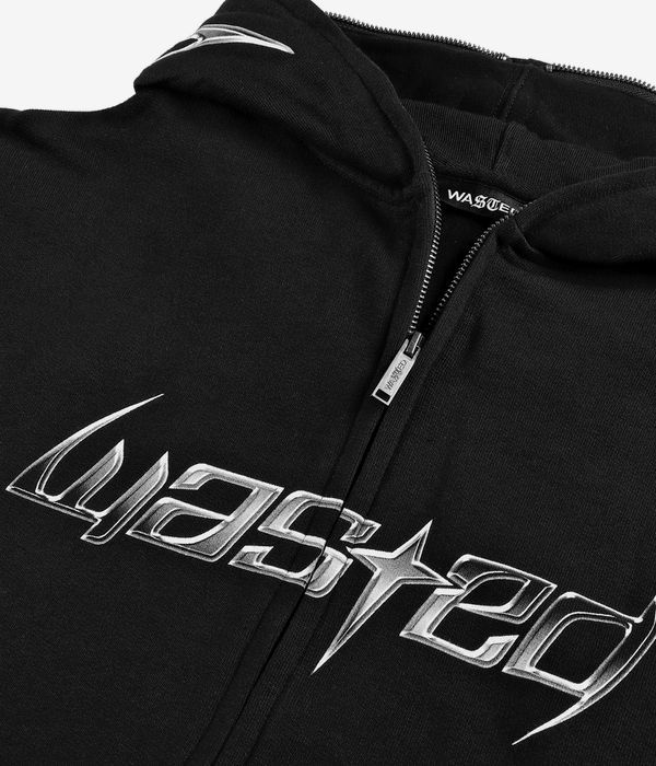 Wasted Paris Metal Blade Felpa Hoodie con zip (black)