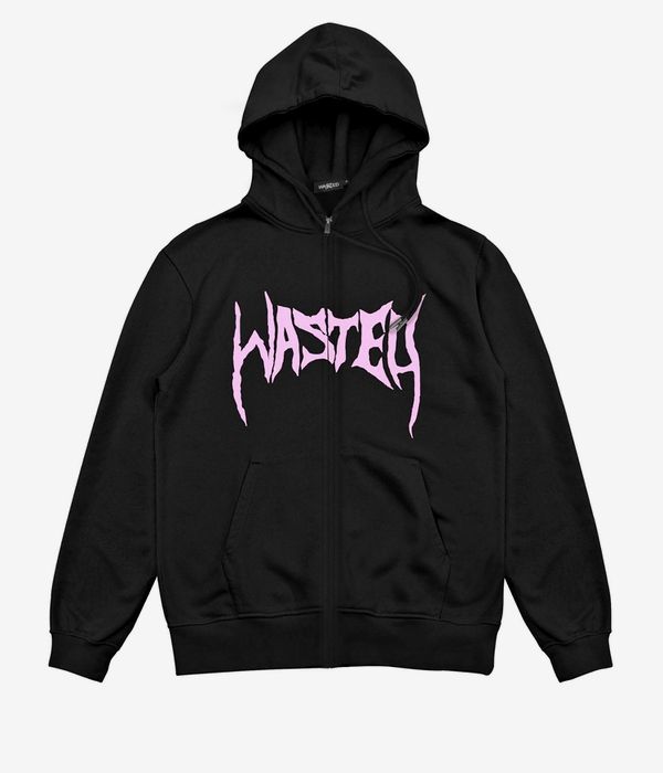 Wasted Paris Crypt Zip-Sweatshirt avec capuchon (black)