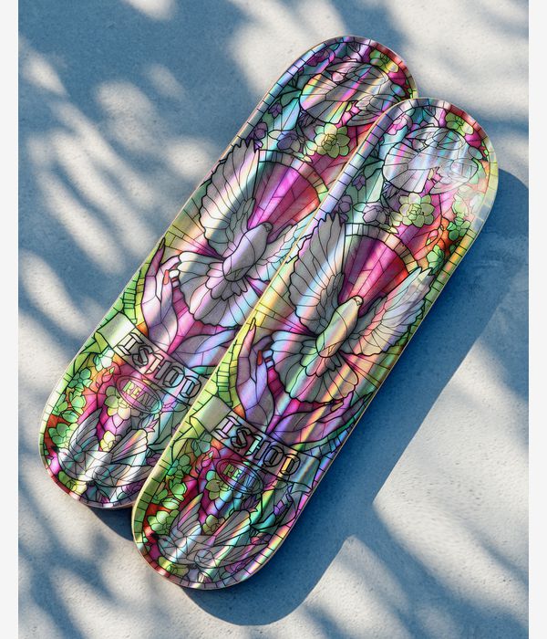 Real Kyle Cathedral 8.38" Planche de skateboard (holographic rainbow)