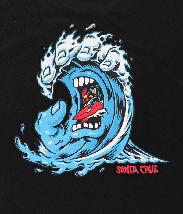 Santa Cruz Screaming Wave T-Shirty (black)