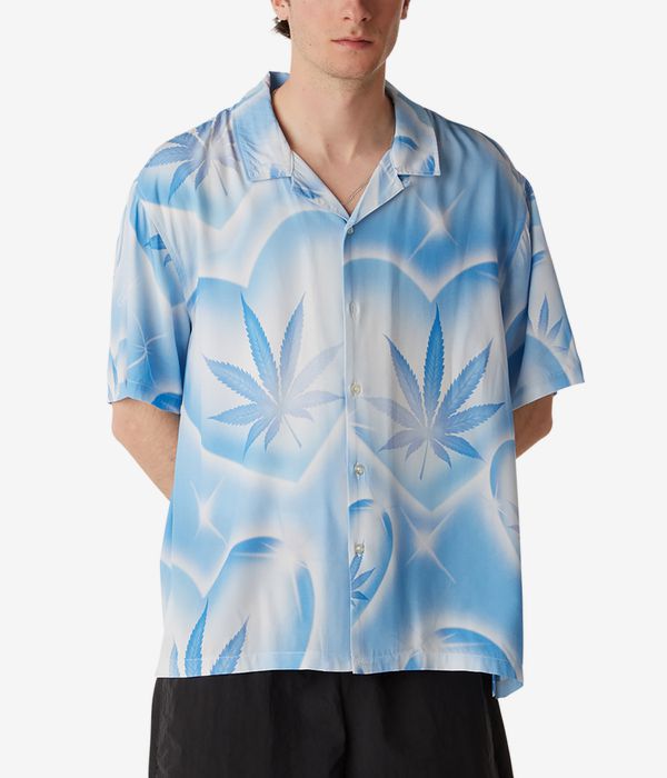 HUF Love In The Air Resort Shirt (pool blue)