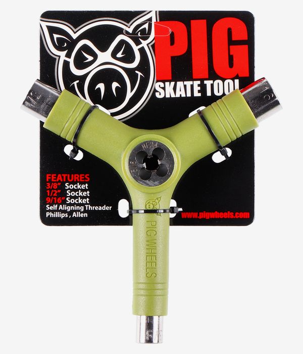 Pig Standard Attrezzi per skateboard inkl. Gewindeschneider (assorted)