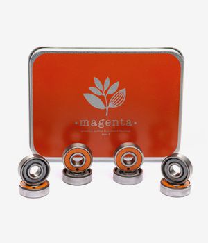 Magenta Plant Abec 7 Bearings (orange silver)