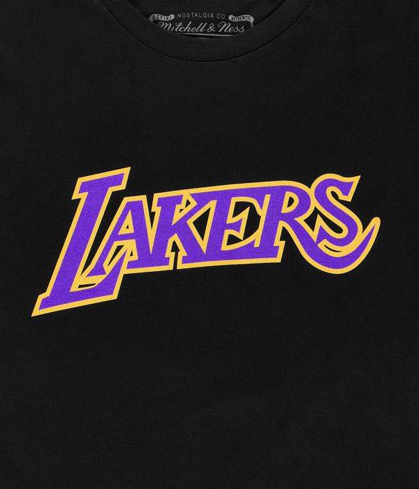 Shop Mitchell & Ness Los Angeles Lakers Team Logo T-Shirt (black) online