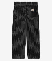 Carhartt WIP OG Single Knee Pant Fountain Jeans (seaton stripe black wax rinsed)