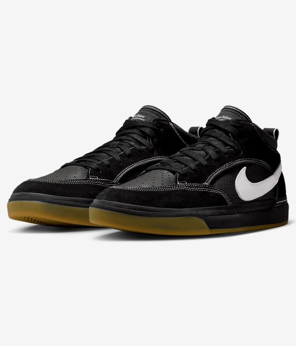Nike SB React Leo Chaussure (black white black gum light brow)