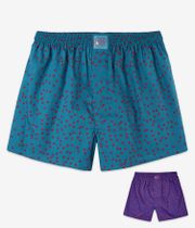 Lousy Livin Dots Boxershorts (teal purple) 2er Pack