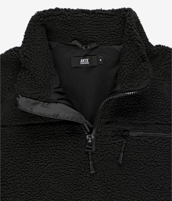 Antix Sherpa Fleece Half Zip Chaqueta (black)