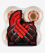 Powell-Peralta Dragons Nano Cubic Asymmetrical Offset Wheels (offwhite) 58 mm 93A 4 Pack