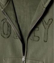 Obey Hybrid Faded Zip-Hoodie (deep lichen green faded wash)