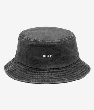 Obey Bold Pigment Bucket Hoed (pigment black)