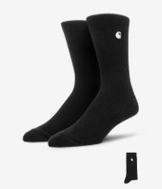 Carhartt WIP Madison Calzini EU 39-46 (black white) pacco da 2