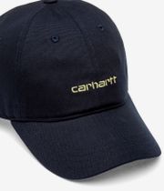 Carhartt WIP Canvas Script Casquette (deep night gentle green)