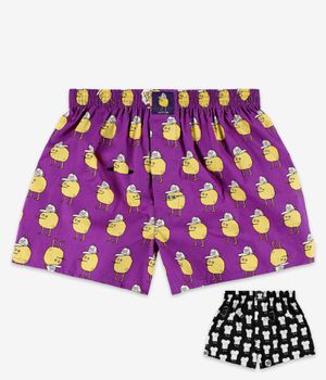 Lousy Livin T&Z Mixed Boxers (toast purple black zitrone) 2 Pack