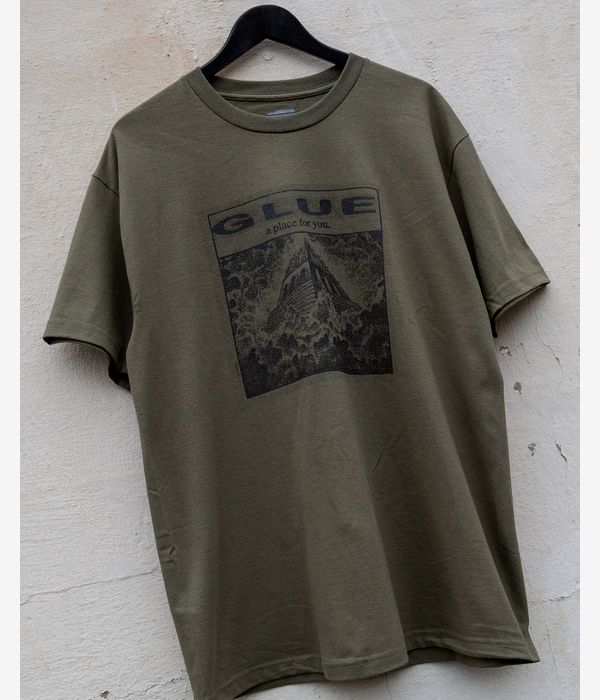 Glue Skateboards A Place For You Camiseta (military green)