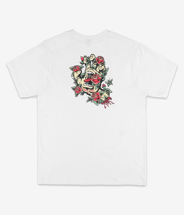 Santa Cruz Screaming Rose Flash T-Shirt (white)