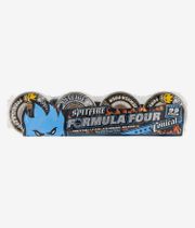 Spitfire Formula Four Conical Wheels (white yellow) 53 mm 99A 4 Pack