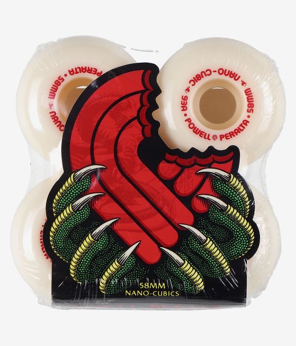 Powell-Peralta Dragon Nano-Cubic Rollen (offwhite) 58 mm 93A 4er Pack