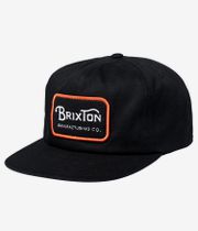 Brixton Grade Snapback Cap (black orange white)