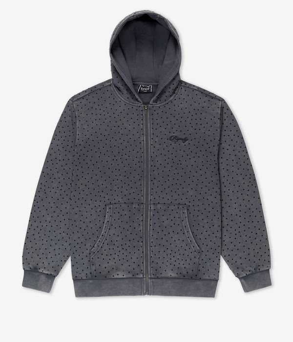 RIPNDIP Ripngems Zip-Hoodie (charcoal wash)