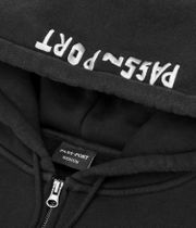 Passport Scissorcraft Zip-Hoodie (black)