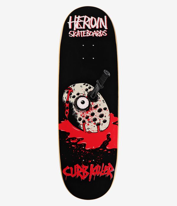 Heroin Skateboards Curb Killer 6 10" Skateboard Deck (black)