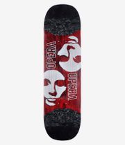 Opera Symmetrical Pop Slick 8.25" Skateboard Deck (black red)