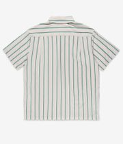 Brixton Cru Stripe Shirt (beige pine needle aquatic green)