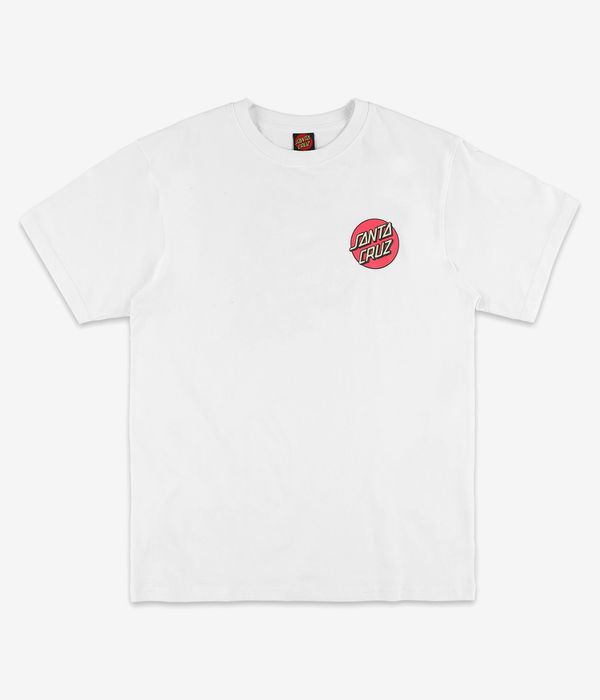 Santa Cruz Screaming Rose Flash T-Shirt (white)