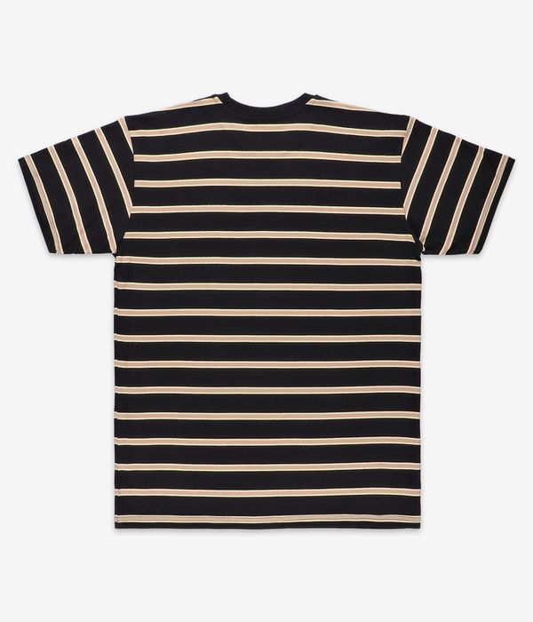 skatedeluxe Striped Organic T-Shirt (black banana)
