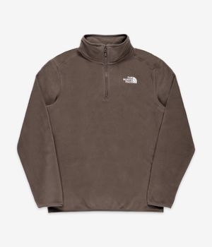 The North Face 100 Glacier 1/4-Zip Sweatshirt (smokey brown)