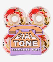 Dial Tone Zydeco Conical Rouedas (white) 54mm 99A Pack de 4