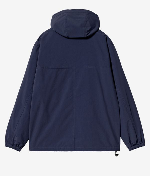 Carhartt WIP Windbreaker Pullover Supplex Jas (air force blue white)